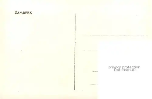 AK / Ansichtskarte Zamberk Kirchenpartie Zamberk