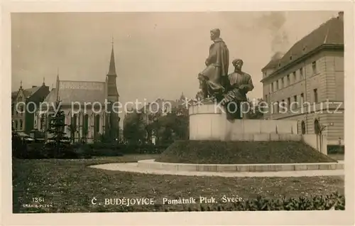 AK / Ansichtskarte Budejovice Pamatnik Pluk. Svece. Budejovice