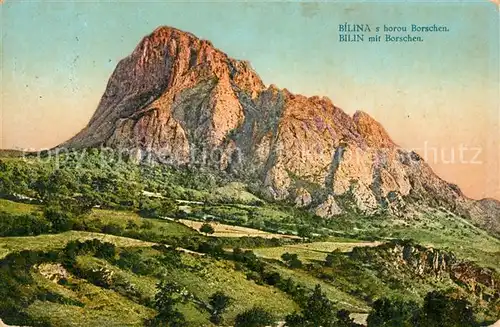 AK / Ansichtskarte Bilina_Bilin_Tschechien mit Borschen Bilina_Bilin_Tschechien