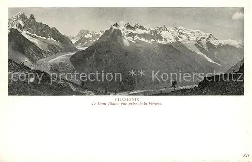 AK / Ansichtskarte Chamonix Mont Bland vue prise de la Flegere Chamonix