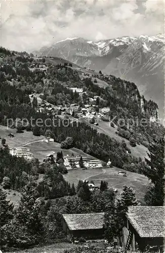 AK / Ansichtskarte Braunwald_GL Fliegeraufnahme Hotel Alpina Braunwald Braunwald GL