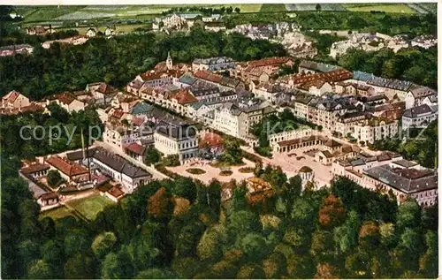 AK / Ansichtskarte Franzensbad_Tschechien Panorama Kuenstlerkarte Franzensbad_Tschechien