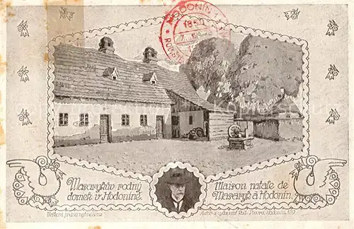AK / Ansichtskarte Hodonin Masarkuv Rodny Domek Hodonin