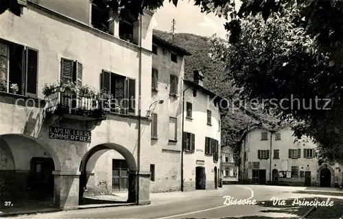 AK / Ansichtskarte Bissone_Lago_di_Lugano Via Principale Bissone_Lago_di_Lugano