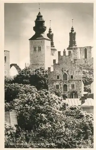 AK / Ansichtskarte Visby Stadens Centrum fran Vaester Visby