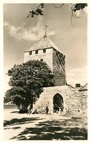 AK / Ansichtskarte Visby Kruttornet Visby