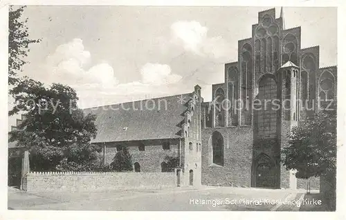 AK / Ansichtskarte Helsingør Sct Marie Kloster og Kirke Klosterkirche Helsingør