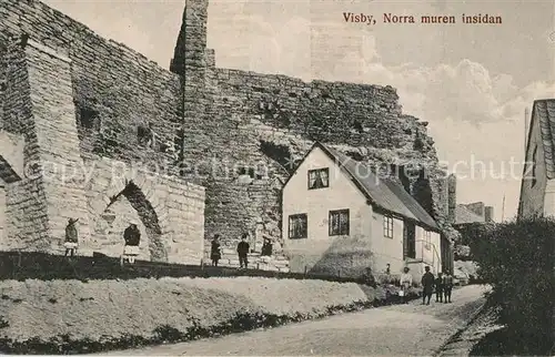 AK / Ansichtskarte Visby Norra muren insidan Visby