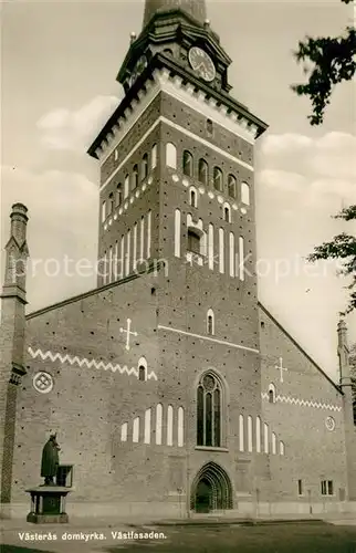 AK / Ansichtskarte Vaesteras Domkyrka vaestfasaden Domkirche Vaesteras