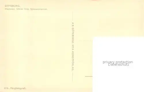 AK / Ansichtskarte Goeteborg Hamnen Utsikt fran Sjoemanstornet Goeteborg