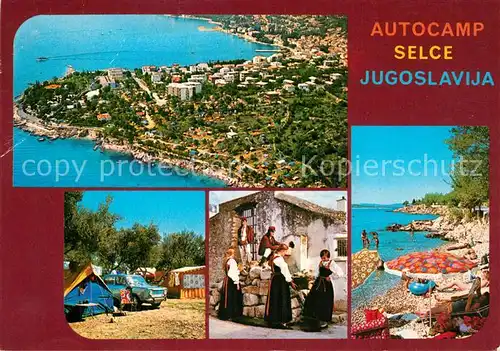 AK / Ansichtskarte Selce_Crikvenica Fliegeraufnahme Autocamp Selce Crikvenica