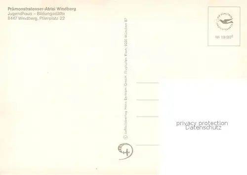 AK / Ansichtskarte Windberg Praemonstratenser Abtei Windberg Jugendhaus Bildungsstaette Windberg