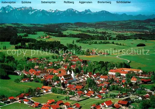 AK / Ansichtskarte Steingaden_Oberbayern Fliegeraufnahme Steingaden Oberbayern