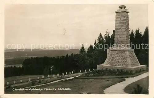 AK / Ansichtskarte Chodsko Vyhledy Baaruv Pomnik Chodsko