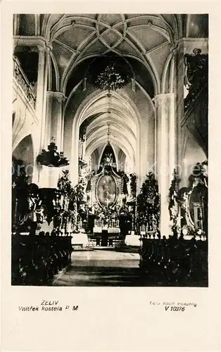 AK / Ansichtskarte Zeliv Kirche innen Zeliv