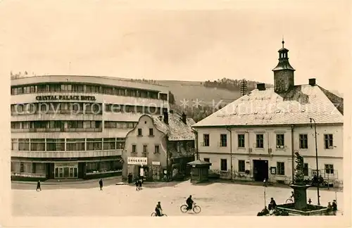 AK / Ansichtskarte Zelezny_Brod Rathaus Marktplatz Zelezny_Brod