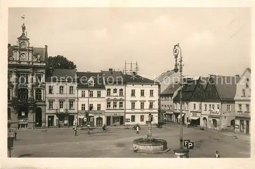 AK / Ansichtskarte Ceska_Kamenice Marktplatz Rathaus Ceska Kamenice