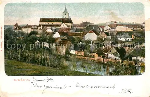 AK / Ansichtskarte Horazdovice Kirche Panorama Horazdovice