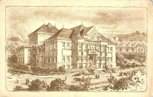 AK / Ansichtskarte Kostelec_nad_Labem Divadlo  Villa Kostelec_nad_Labem