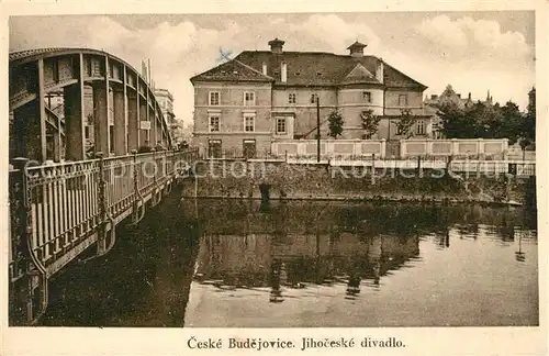 AK / Ansichtskarte Budejovice Bruecke Fluss Budejovice