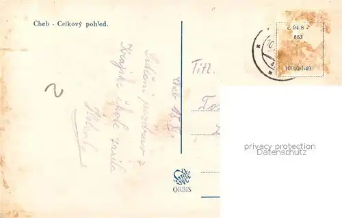 AK / Ansichtskarte Cheb_Eger Panorama 