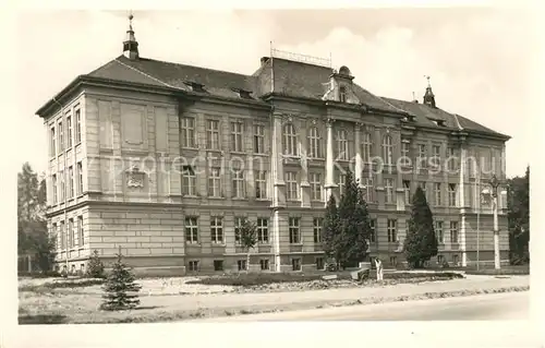 AK / Ansichtskarte Velky_Senov_Gross_Schoenau oeffentliches Gebaeude Velky_Senov_Gross_Schoenau