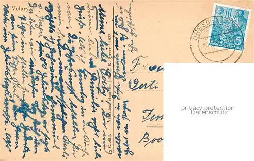 AK / Ansichtskarte Volary Panorama Volary