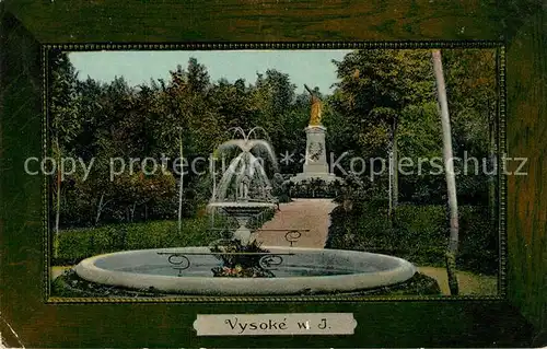 AK / Ansichtskarte Vysoke_nad_Jizerou Brunnen Denkmal Vysoke_nad_Jizerou