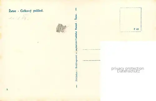 AK / Ansichtskarte Zatec Panorama zatec