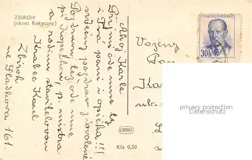 AK / Ansichtskarte Zbiroh Panorama Zbiroh