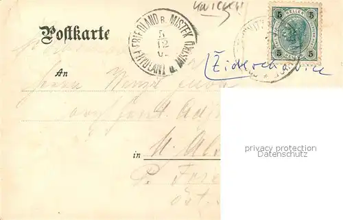 AK / Ansichtskarte Tschechien_Region Seelowitz Villa Tschechien Region