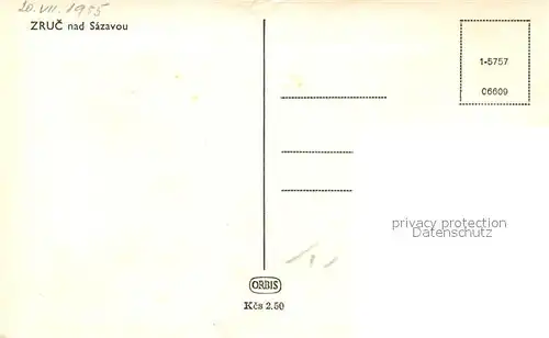 AK / Ansichtskarte Zruc_Sazava Sportplatz Siedlung Zruc Sazava