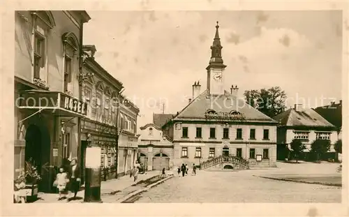 AK / Ansichtskarte Zamberk Rathaus Hotel Zamberk