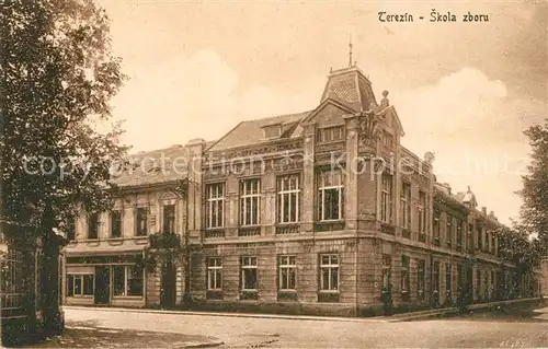 AK / Ansichtskarte Terezin SKola Zbora Terezin