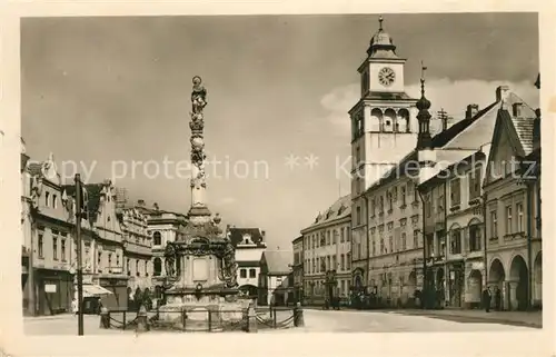 AK / Ansichtskarte Trebon Rathaus Denkmal Trebon