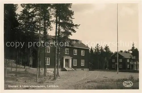 AK / Ansichtskarte Schweden Skolan Laerarebostaden Schweden
