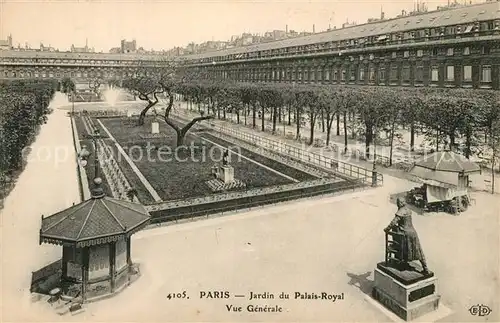 AK / Ansichtskarte Paris Jardin du Palais Royal Monument Paris