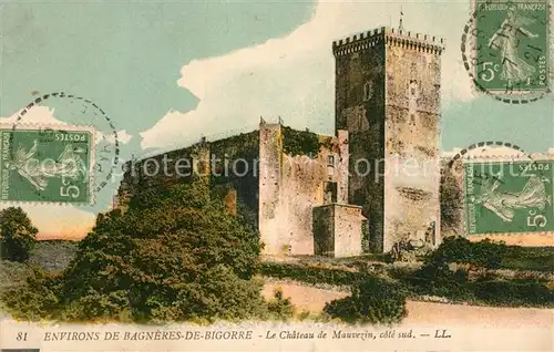 AK / Ansichtskarte Bagneres de Bigorre Chateau de Mauvezin cote sud Bagneres de Bigorre