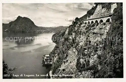 AK / Ansichtskarte Gandria_Lago_di_Lugano Nuova strada di Gandria Luganer See Gandria_Lago_di_Lugano