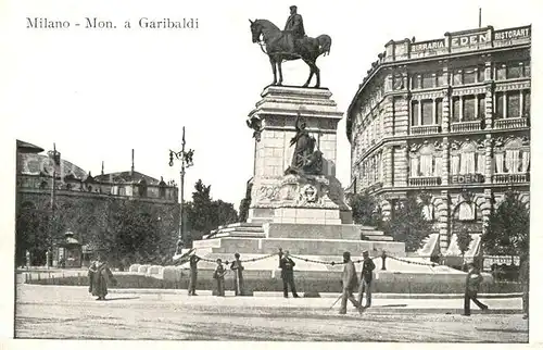 AK / Ansichtskarte Milano Monumento a Garibaldi Denkmal Milano