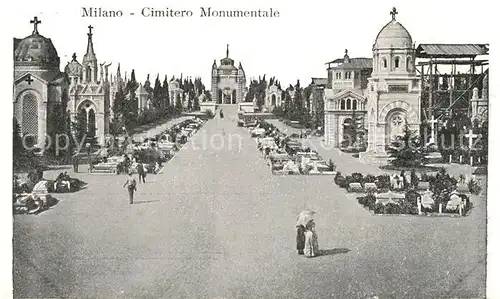 AK / Ansichtskarte Milano Cimitero Monumentale Milano