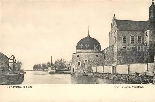 AK / Ansichtskarte Vadstena Hamn Kanal Vadstena