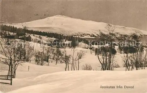 AK / Ansichtskarte Areskutan fran Duved Winterlandschaft 