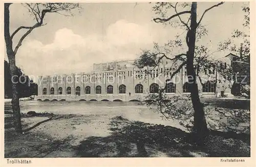 AK / Ansichtskarte Trollhaettan Kraftstationen Kraftwerke Trollhaettan