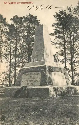 AK / Ansichtskarte Robertsfors Saefvarmonumentet Denkmal 