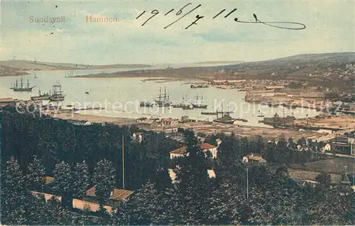 AK / Ansichtskarte Sundsvall Hamnen Hafen Sundsvall