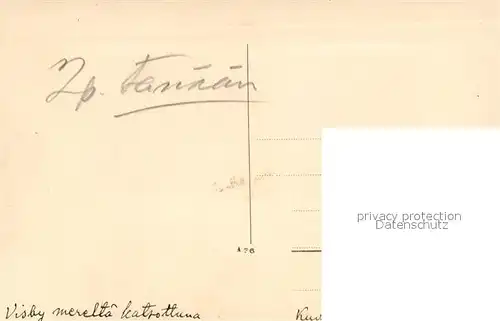 AK / Ansichtskarte Visby fran sjoen Visby