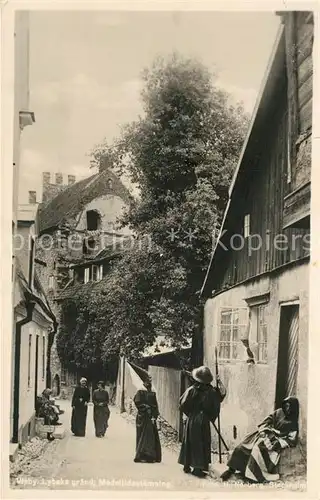 AK / Ansichtskarte Visby Visby Lybska graend Medeltidsstaemning Visby