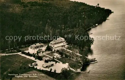 AK / Ansichtskarte Tranas Hamiltons Tranasbadens Hotel Restaurant Fliegeraufnahme Tranas