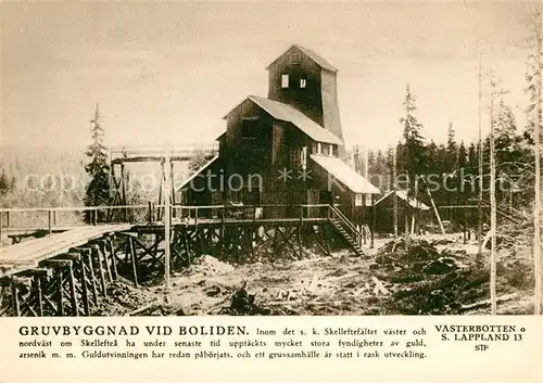 AK / Ansichtskarte Boliden Gruvbyggnad Bergwerk 